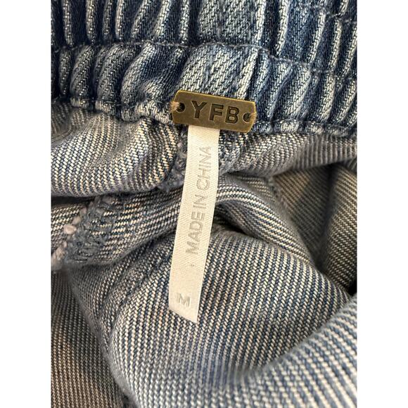 Young Fabulous & Broke YFB High Waist Soft Denim Maxi Skirt M - Picture 6 of 7